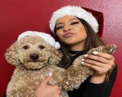 The star is an animal lover and a dog also appears on her Instagram pictures. The dog's name is Gordito whose birthday falls on February 6.
